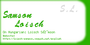 samson loisch business card